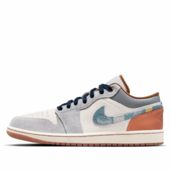 Air Jordan 1 Low SE 'Phantom Repaired Denim Swoosh' FZ5042-041