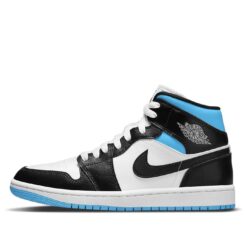 (WMNS) Air Jordan 1 Mid 'University Blue Black White' BQ6472-102
