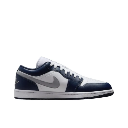 Air Jordan 1 Low Wolf Grey Midnight Navy - 553558-141