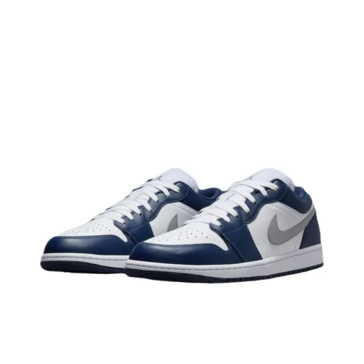 Air Jordan 1 Low Wolf Grey Midnight Navy - 553558-141