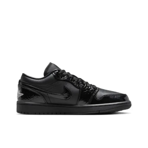 Air Jordan 1 Low Se Patent Elephant Black - Hj7743-010