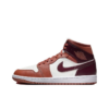 Air Jordan 1 Mid 'dusty Peach Night Maroon' - Bq6472-200