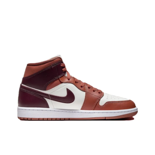 Air Jordan 1 Mid 'dusty Peach Night Maroon' - Bq6472-200