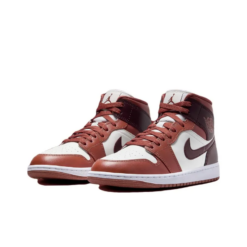 Air Jordan 1 Mid 'dusty Peach Night Maroon' - Bq6472-200