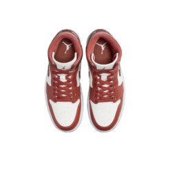 Air Jordan 1 Mid 'dusty Peach Night Maroon' - Bq6472-200