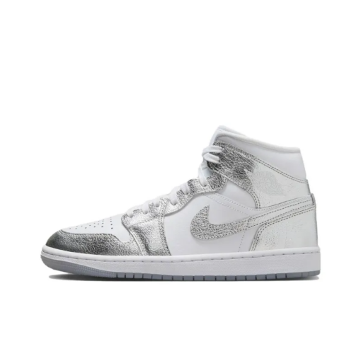 Air Jordan 1 Mid Se Metallic Silver - Fn5031-100