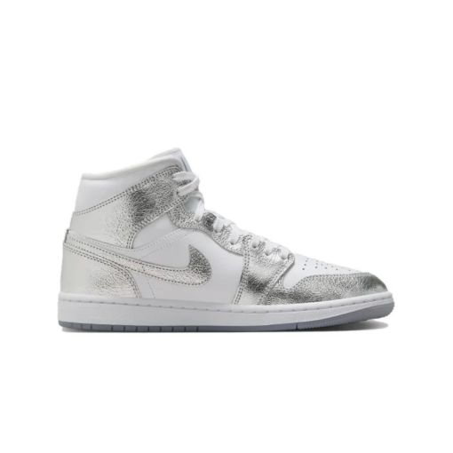 Air Jordan 1 Mid Se Metallic Silver - Fn5031-100