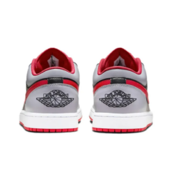 Air Jordan 1 Low Black Light Smoke Grey Gym Red - 553558-060