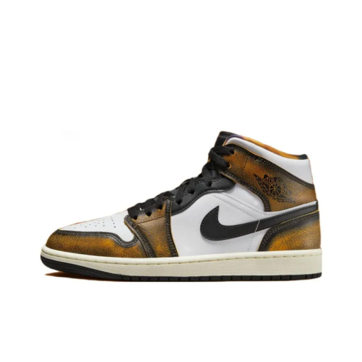 Air Jordan 1 Mid SE Orange Wear Away - DQ8417-071