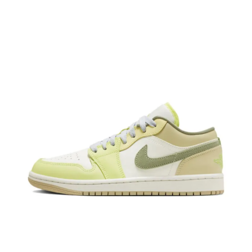 Air Jordan 1 Low Sail White Oil Green - FD9906-131