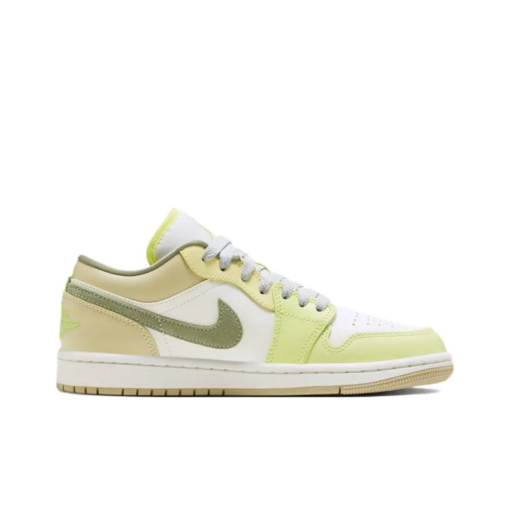 Air Jordan 1 Low Sail White Oil Green - FD9906-131