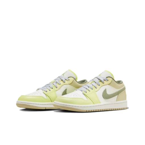 Air Jordan 1 Low Sail White Oil Green - FD9906-131