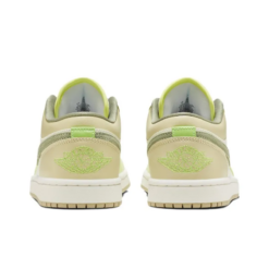 Air Jordan 1 Low Sail White Oil Green - FD9906-131