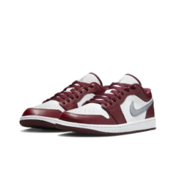 Air Jordan 1 Low White Bordeaux - 553558-615