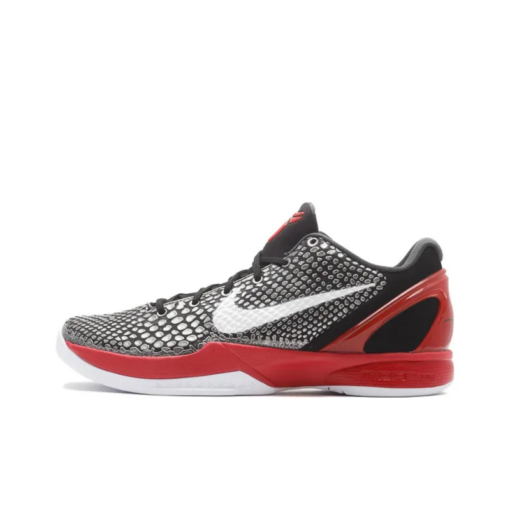 Zoom Kobe 6 Basketball Shoes Men Low-top Black white red - 429659-001