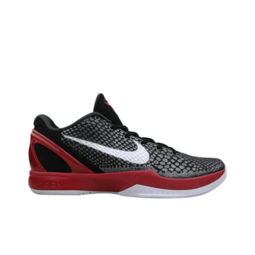 Zoom Kobe 6 Basketball Shoes Men Low-top Black white red - 429659-001