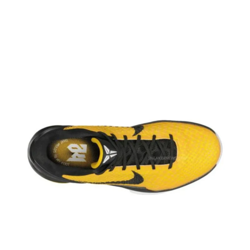 Zoom Kobe 6 Basketball Shoes Men Low-top Black Yellow White - 429659-700