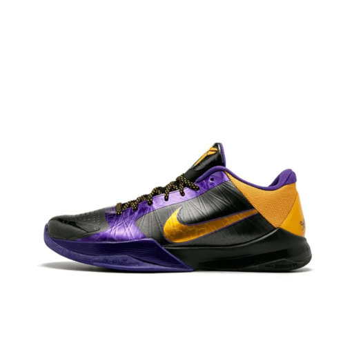 Zoom Kobe 5 Basketball Shoes Men Low-top Black purple - 386429-071