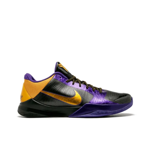 Zoom Kobe 5 Basketball Shoes Men Low-top Black purple - 386429-071