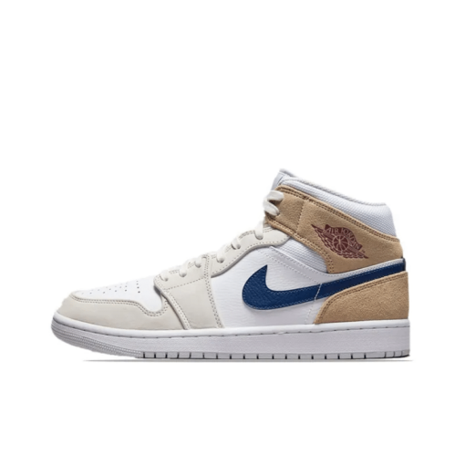 Air Jordan 1 Mid ‘white Khaki Blue Void’ - Do6726-100