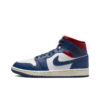 Air Jordan 1 Mid French Blue Gym Red Sail Black - BQ6472-146