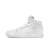 Air Jordan 1 Mid “Triple White” - 554724-136