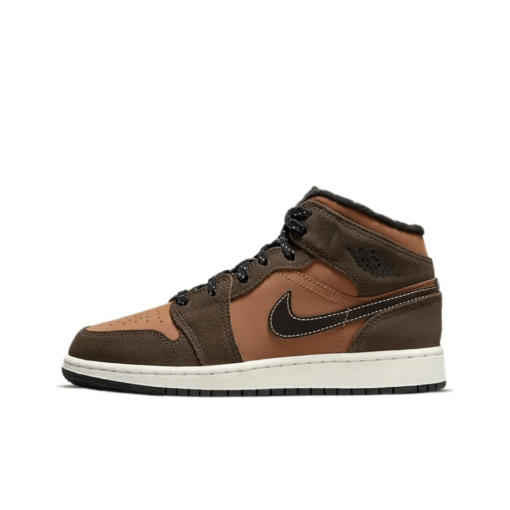 Air Jordan 1 Mid SE Dark Chocolate GS - DC7248-200