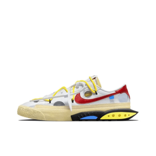 Off-White x Blazer Low White University Red - DH7863-100