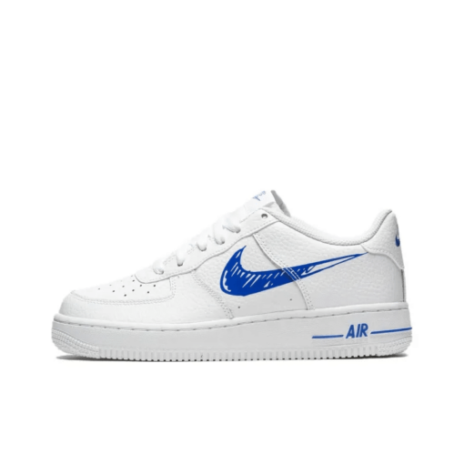 Air Force 1 Low Sketch Blue Swoosh GS - DM3177-102