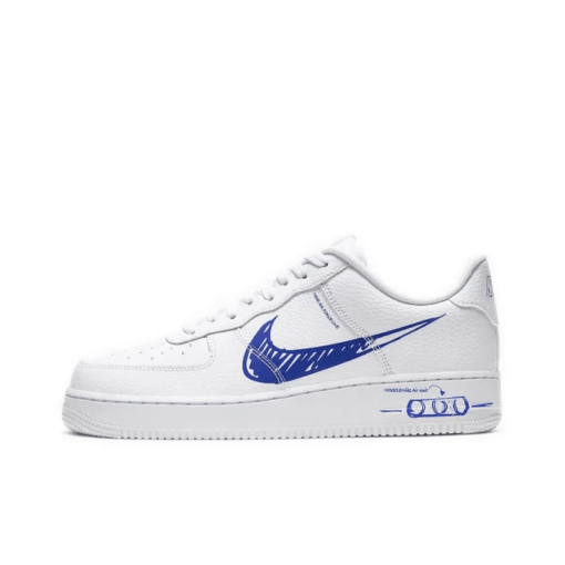 Air Force 1 Low Sketch White Blue - CW7581-100