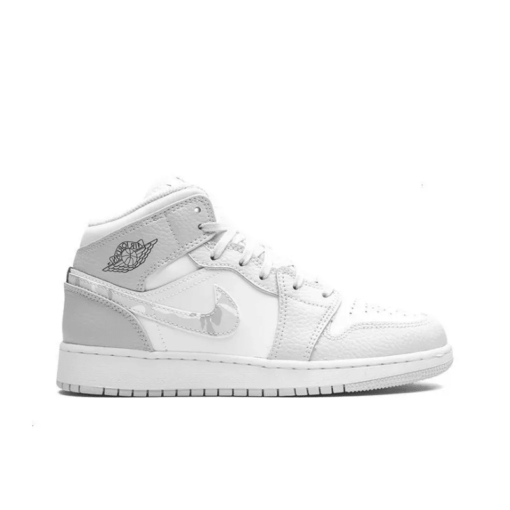 Air Jordan 1 Mid SE GS 'Swoosh Logo - Grey Camo' DD3235-100