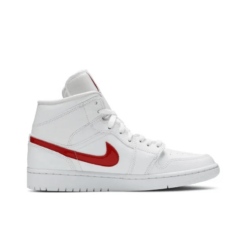 Air Jordan 1 Mid ‘White University Red’ - BQ6472-106