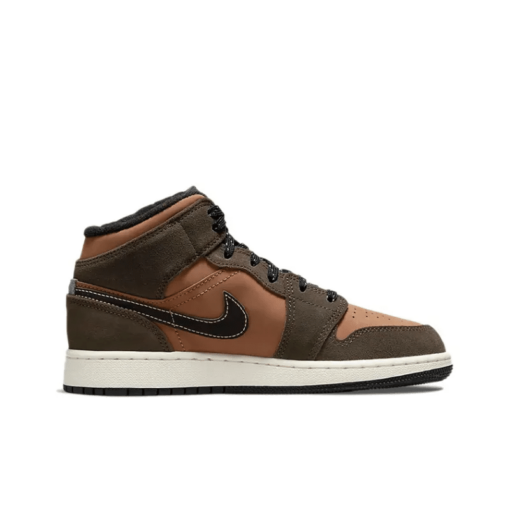 Air Jordan 1 Mid SE Dark Chocolate GS - DC7248-200