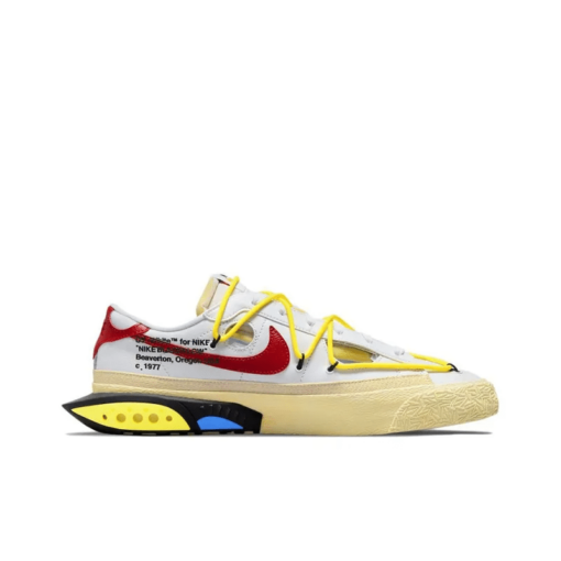 Off-White x Blazer Low White University Red - DH7863-100