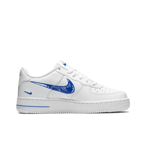 Air Force 1 Low Sketch Blue Swoosh GS - DM3177-102