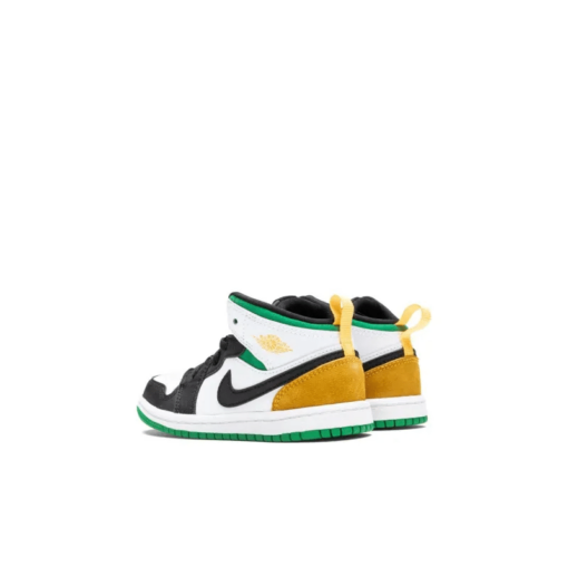 Air Jordan 1 Mid Se White Laser Orange Lucky Green Td - Bq6933-101