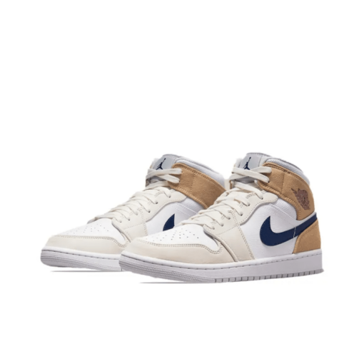 Air Jordan 1 Mid ‘white Khaki Blue Void’ - Do6726-100