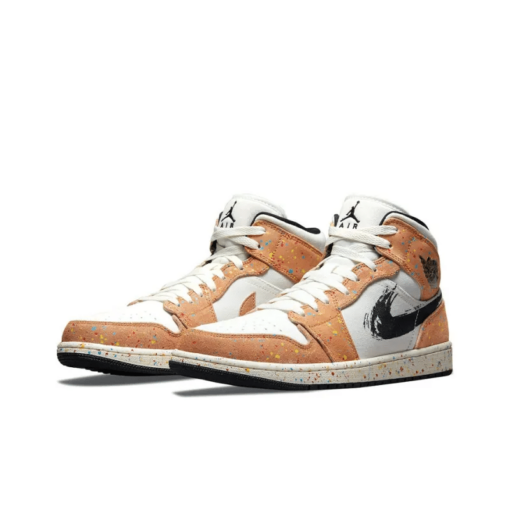 Air Jordan 1 Mid SE ‘Brushstroke Paint Splatter’ - DA8005-100