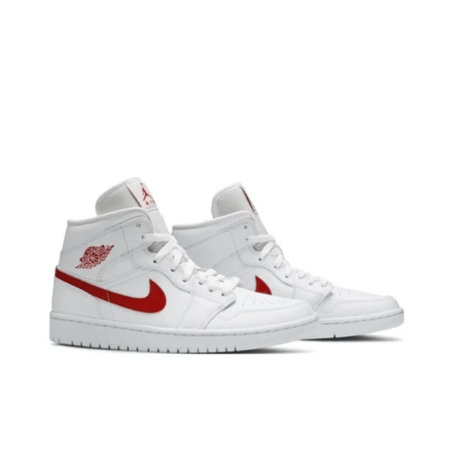 Air Jordan 1 Mid ‘White University Red’ - BQ6472-106