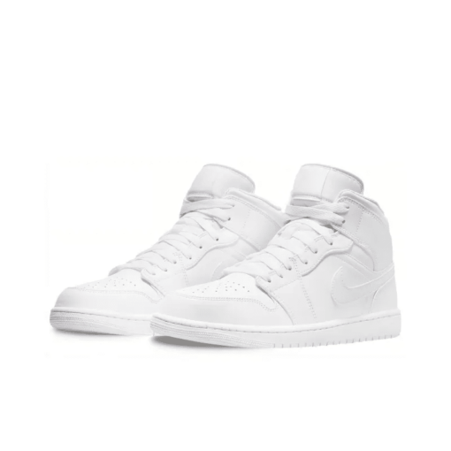 Air Jordan 1 Mid “Triple White” - 554724-136