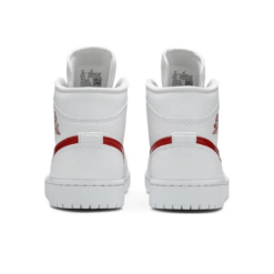 Air Jordan 1 Mid ‘White University Red’ - BQ6472-106