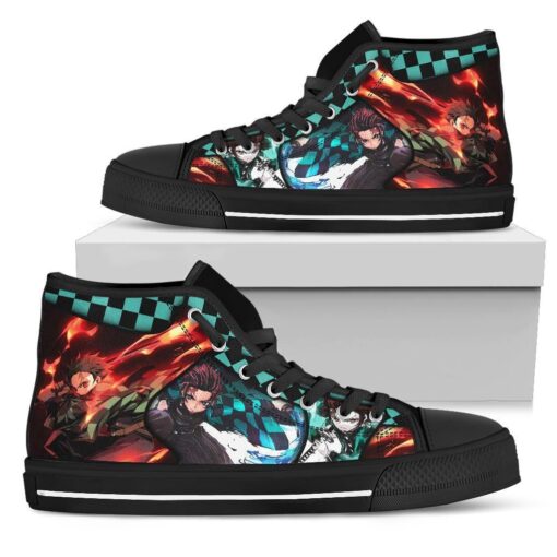 Tanjiro High Top Shoes Custom Demon Slayer Anime Sneakers HTS261023C83