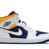 Air Jordan 1 Mid 'White Deep Royal Blue' E553558-500