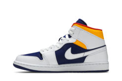 Air Jordan 1 Mid 'White Deep Royal Blue' E553558-500