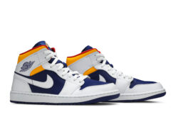 Air Jordan 1 Mid 'White Deep Royal Blue' E553558-500