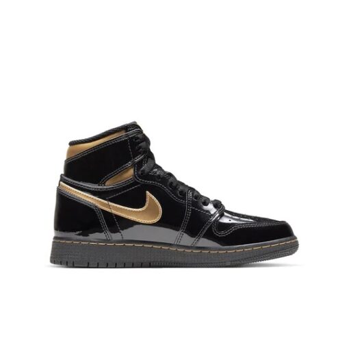 (GS) Air Jordan 1 Retro High OG 'Black Metallic Gold' 575441-032