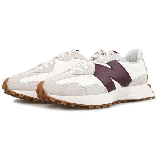 (WMNS) New Balance 327 'White Dark Red' WS327KA