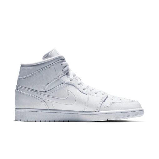 Air Jordan 1 Mid 'Triple White 2019' 554724-129
