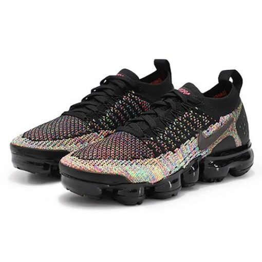 (WMNS) Nike Air VaporMax Flyknit 2 'Black Multicolor' 942843-015