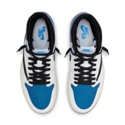 Air Jordan 1 Retro High x Fragment Design x Travis Scott 'Sail Black Military Blue' DH3227-105